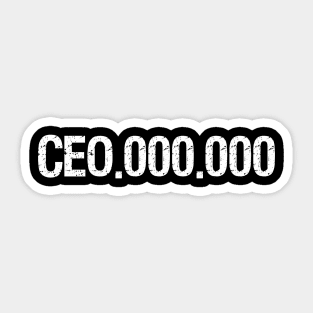 CEO 000 000 Sticker